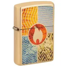 Zippo | High Polish Brass | Elements Of Earth | 48729