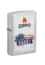 Zippo | Satin Chrome | Made In The Usa | 46843