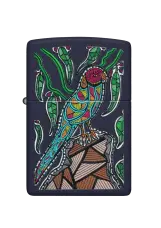 Zippo | Navy Matte | Tropical Bird | 48965