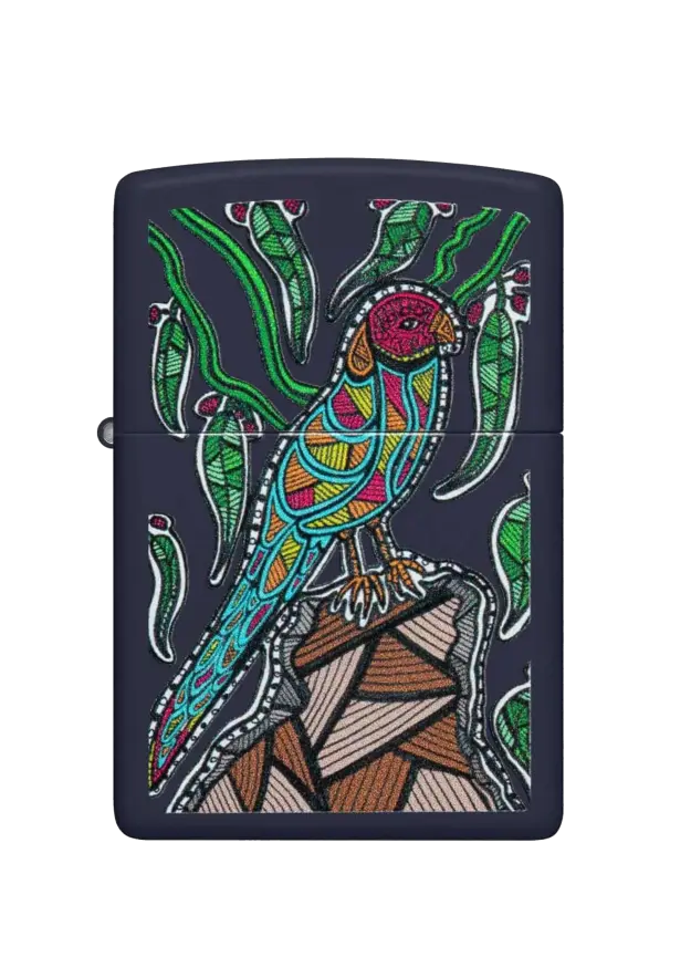Zippo | Navy Matte | Tropical Bird | 48965 image