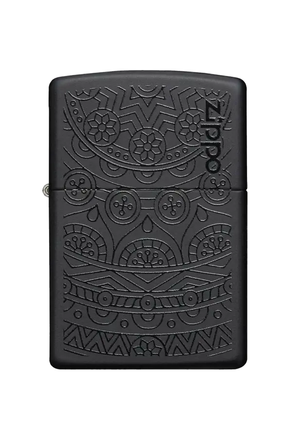 Zippo | Black Matte | Tone On Tone | 29989 şəkil