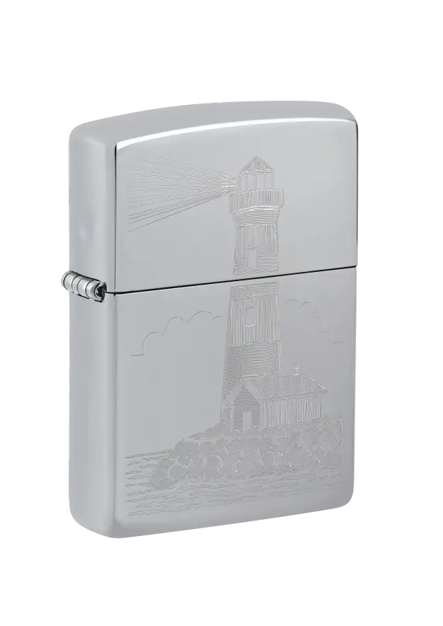 Zippo | High Polish Chrome | Lighthouse | 46725 şəkil