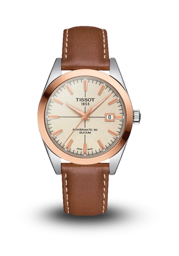Tissot | Gentleman | Gold Bezel | T9274074626100 изображение