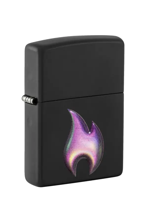 Zippo | Black Matte | Flame | 46965 şəkil