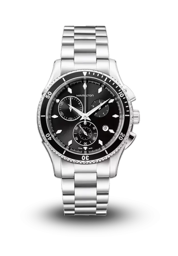 HAMILTON - JAZZMASTER - SEAVIEW CHRONO QUARTZ - H37512131  şəkil