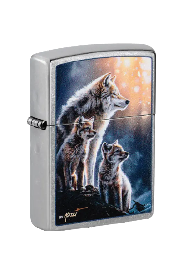 Zippo | Street Chrome | Mazzi Wolf Pack | 47106 şəkil