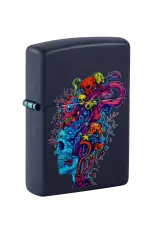 Zippo | Navy Matte | Skull Reef | 46958