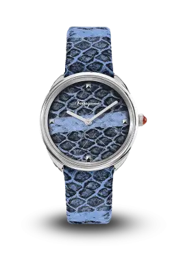 FERRAGAMO - CUIR - LADY STRAP TEAL QUARTZ - SFNE00119 