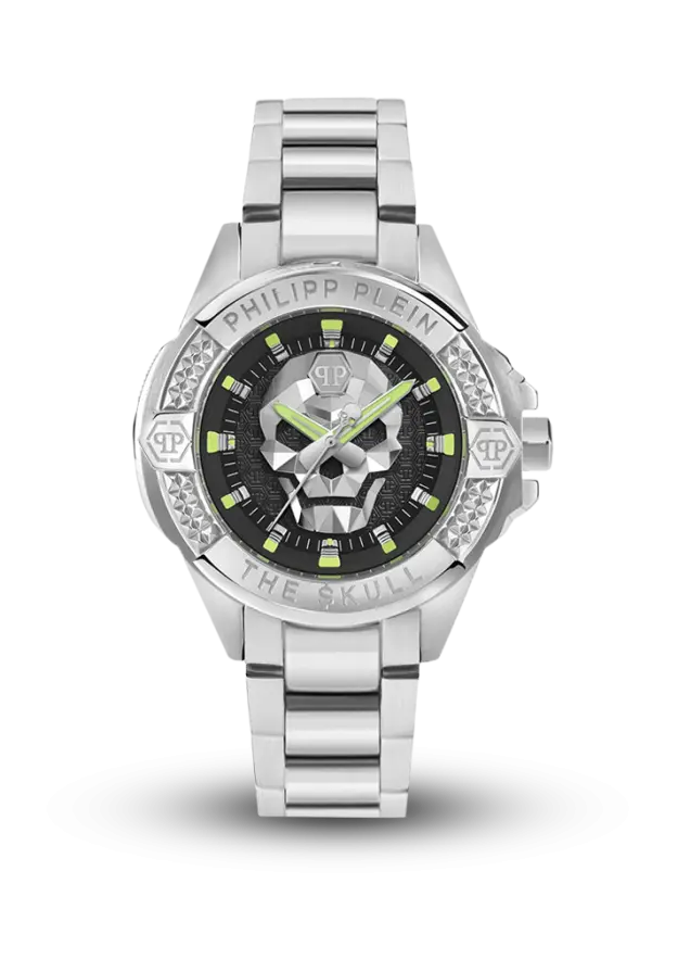 PHILIPP PLEIN - THE SKULL - BLACK & SILVER - PWAAA2725 şəkil