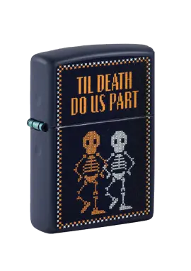 Zippo | Navy Matte | Til Death Do Us Part | 47119