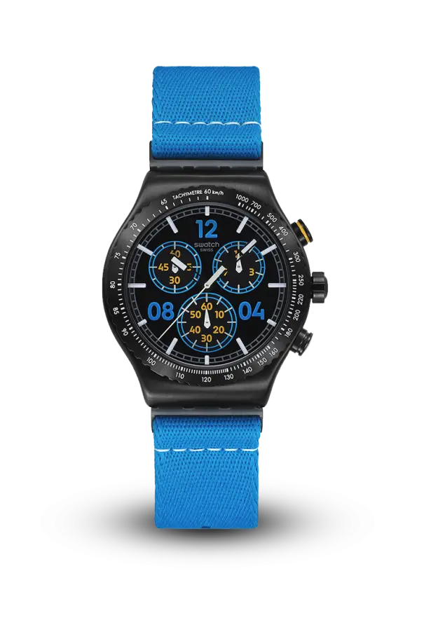 SWATCH - SWATCH ESSENTIALS - MOMENTS IN BLUE - YVB100  şəkil