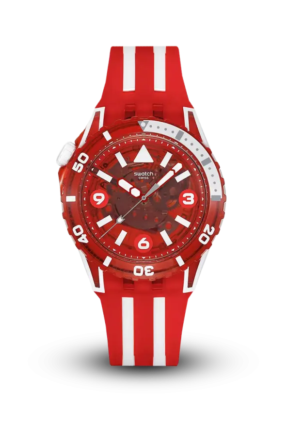 SWATCH - SWATCH SCUBAQUA - LION’S MANE - SSCU09R100  şəkil