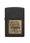 Zippo | Black Crackle | Gold Logo | 362 şəkil