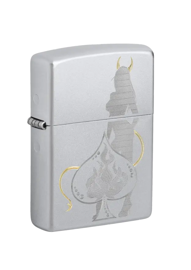 Zippo | Satin Chrome | Devilish Ace | 48658 şəkil
