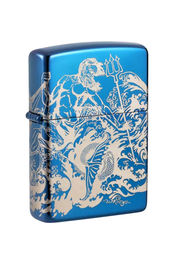 Zippo | High Polish Blue | Atlantis Design | 48787 şəkil