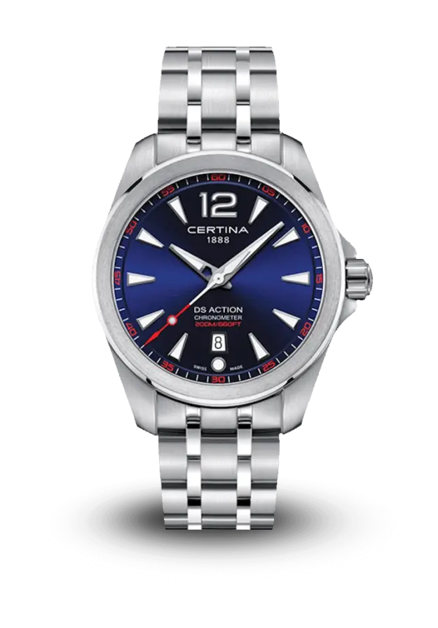 CERTINA - AQUA - DS ACTION GENT QUARTZ - C0328511104700 DS ACTION şəkil