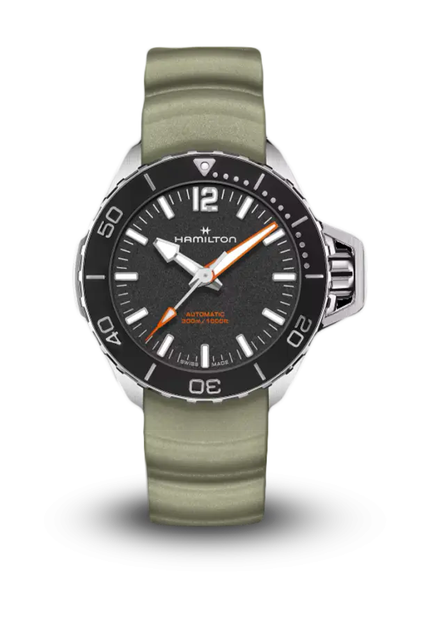 HAMILTON - KHAKI NAVY - FROGMAN AUTO - H77455331  şəkil