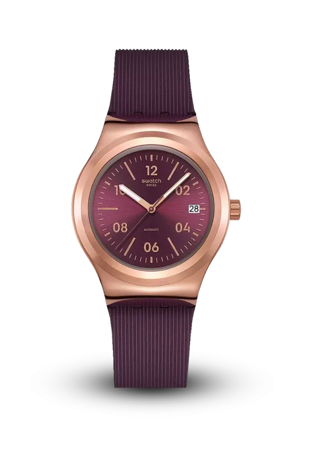 SWATCH - SWATCH ESSENTIALS - BURGUNDY STORY - YIG401  şəkil