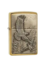 Zippo | Brushed Brass | Where Eagles Dare | 20854