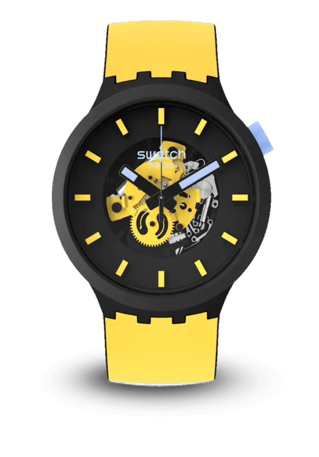 SWATCH - BIG BOLD - AZURE BLUE DAZE - SB03B109 şəkil