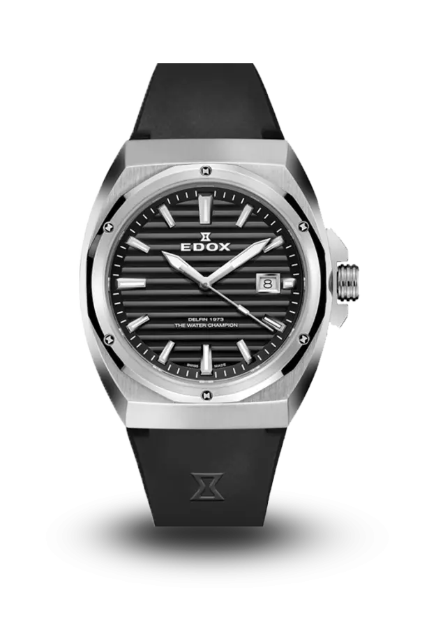 Edox | Delfin The Original | 1973 Date-Gents | 53032-3CA-NIN şəkil