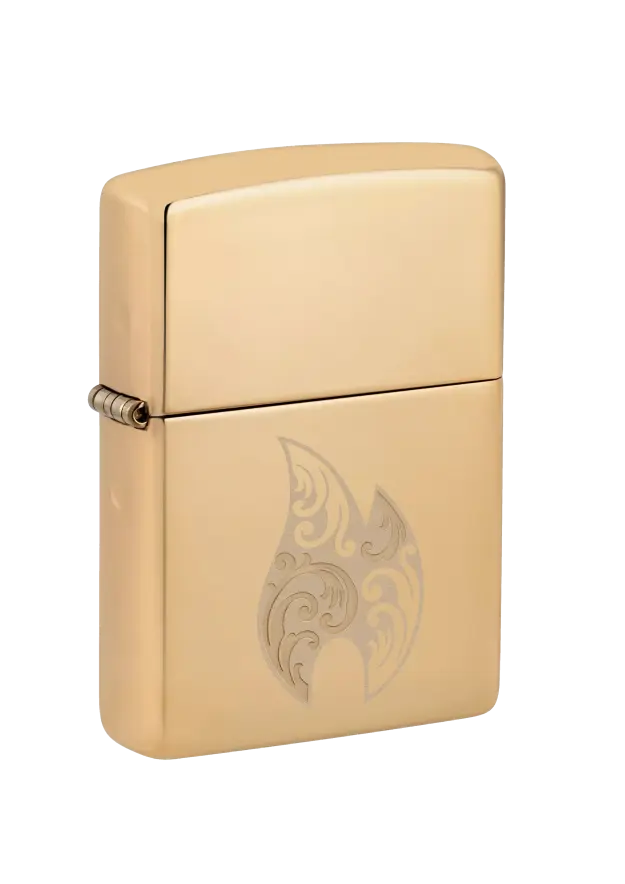 Zippo | High Polish Brass | Filigree Flame | 46967 şəkil