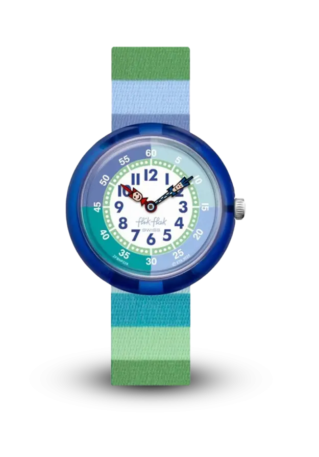 FLIK-FLAK - STRIPY GREEN-BLUE - ZFBNP226 şəkil