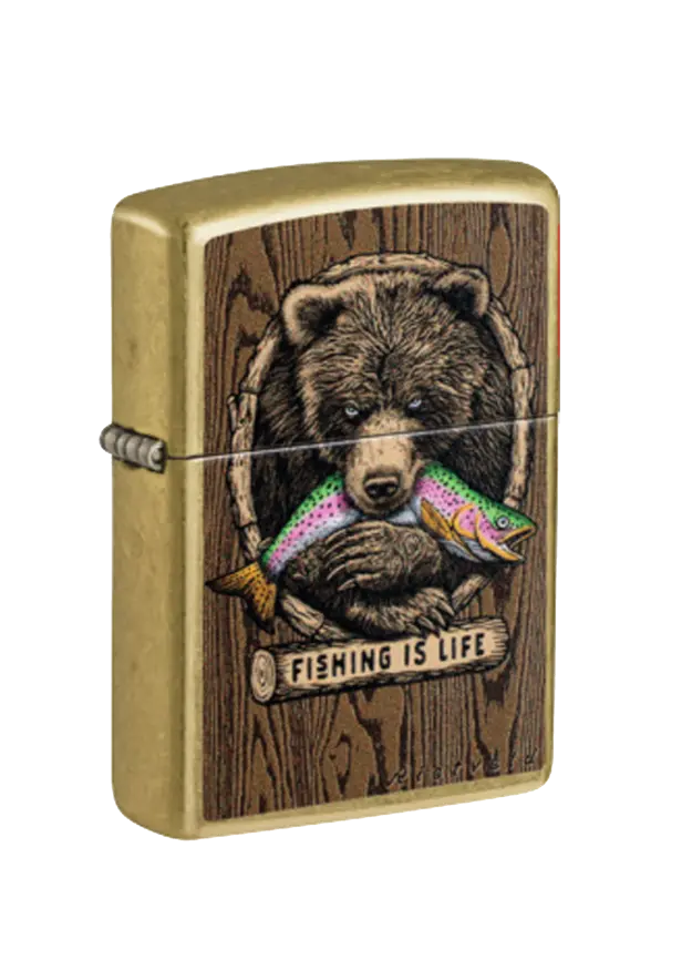 Zippo | Street Brass | Rietveld Fishing Is Life | 47111 image
