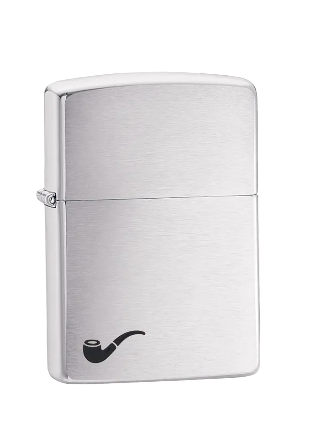 ZIPPO - LIGHTERS - PIPE BRUSHED CHROME - 200PL şəkil