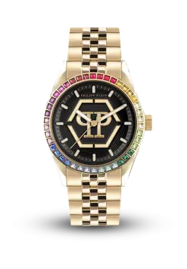 Philipp Plein | Street Couture | Rainbow Crystal Gold | PW2BA0623