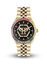 PHILIPP PLEIN - STREET COUTURE - RAINBOW CRYSTAL GOLD - PW2BA0623 PHILIPP PLEIN - STREET COUTURE - RAINBOW CRYSTAL GOLD - PW2BA0623