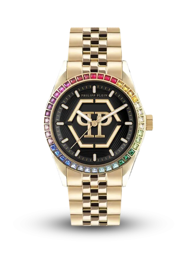 PHILIPP PLEIN - STREET COUTURE - RAINBOW CRYSTAL GOLD - PW2BA0623 şəkil