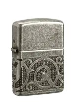 Zippo | Antique Silver Plate | Pattern Design | 49290