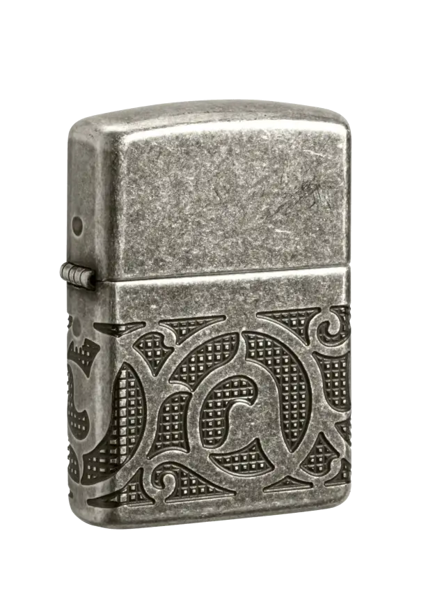 Zippo | Antique Silver Plate | Pattern Design | 49290 şəkil