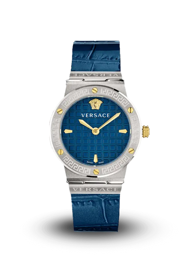 VERSACE - GRECA LOGO - 27 MM STRAP - VEZ100121 şəkil