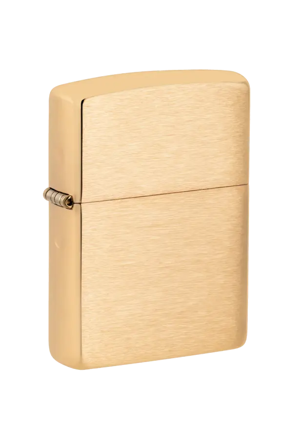ZIPPO - BRUSHED BRASS - 204B şəkil
