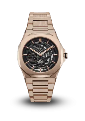 D1MILANO - SKELETON BRACELET - ROSE GOLD - D1-SKBJ12 
