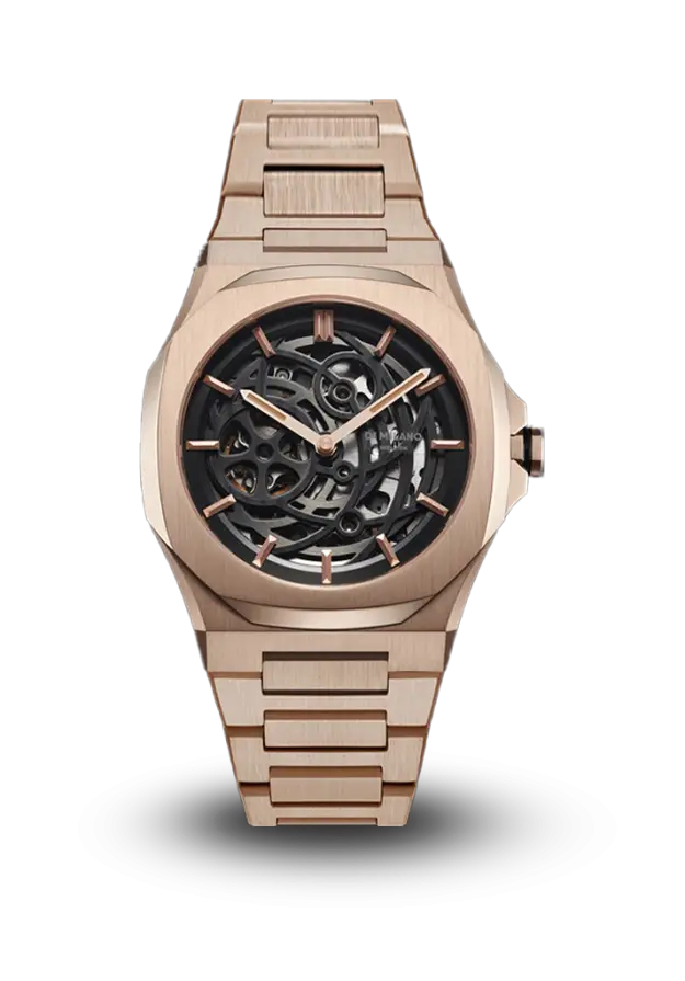 D1MILANO - SKELETON BRACELET - ROSE GOLD - D1-SKBJ12  şəkil