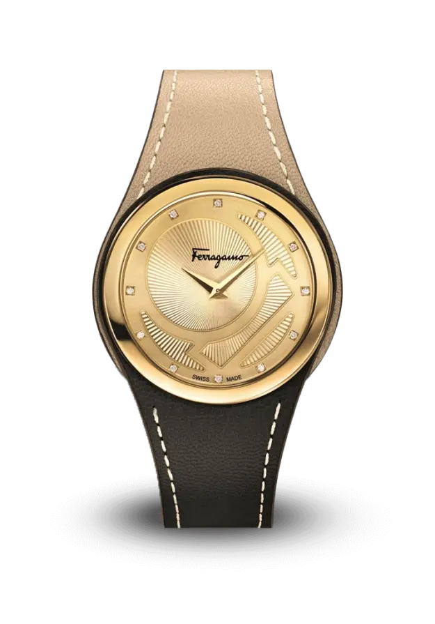 FERRAGAMO - GANCINO CHIC - LADY STRAP QUARTZ - FID040015  şəkil