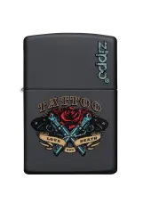 Zippo | Black Matte | Tattoo | 48093