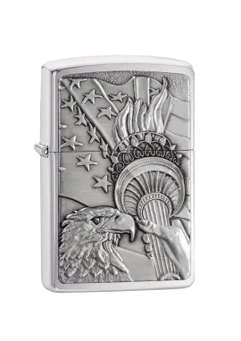 Zippo | Brushed Chrome | Something Patriotic | 20895