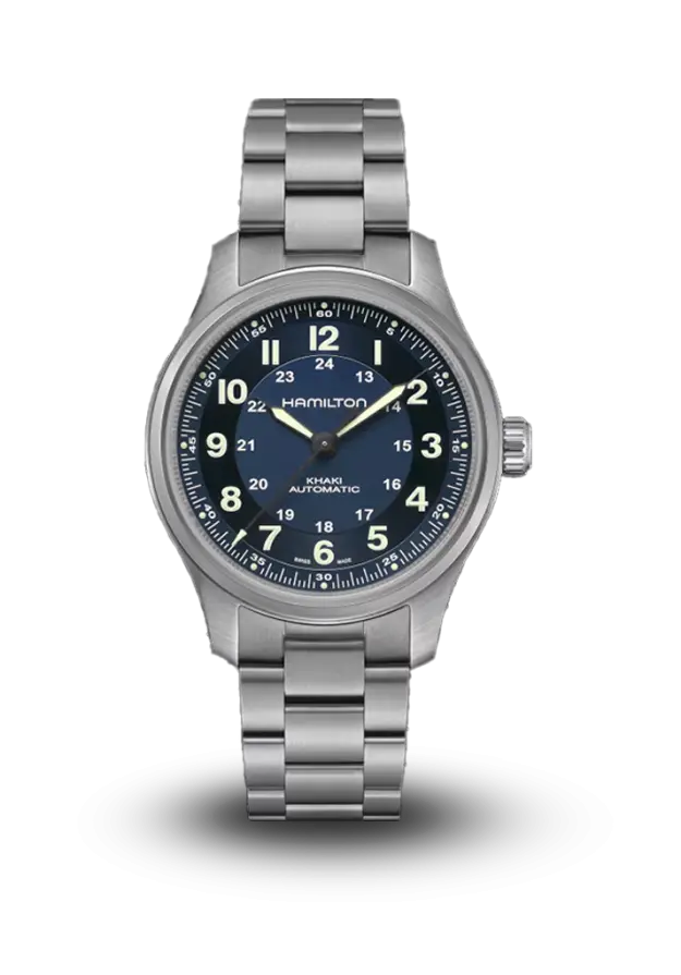 HAMILTON - KHAKI FIELD - TITANIUM AUTO - H70545140 şəkil