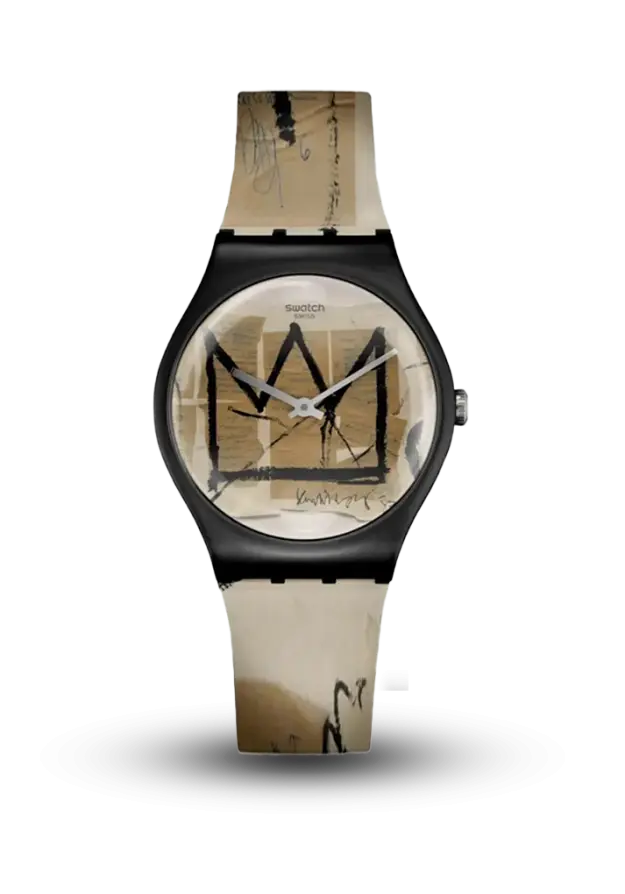SWATCH - SWATCH ART JOURNEY 2023 - UNTITLED BY JEAN-MICHEL B - SUOZ355 şəkil