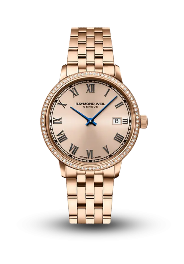 RAYMOND WEIL - TOCCATA - QUARTZ CLASSIC GOLD BRACELET - 5985-P5S-00859  şəkil