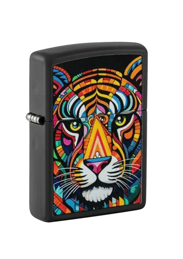 Zippo | Black Matte | Tiger | 46235 şəkil