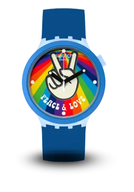 SWATCH - BIG BOLD - AZURE BLUE DAZE - SB03N105