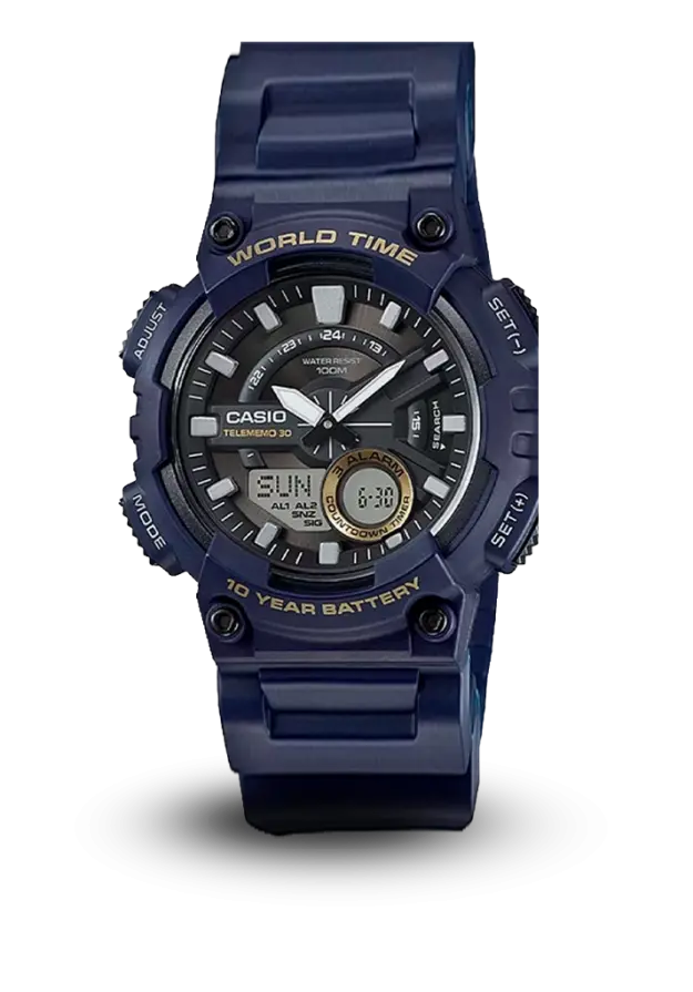 CASIO GENERAL - WORLD TIME - WORLD TIME - AEQ-110W-2AVDF şəkil