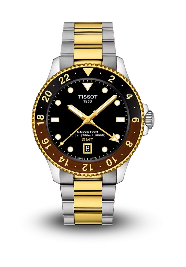 TISSOT - T-SPORT - SEASTAR 1000 QUARTZ GMT - T1208522205100  şəkil
