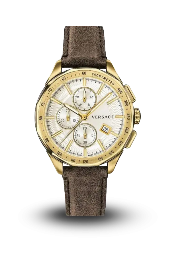 VERSACE - GLAZE - 44 MM LEATHER - VEBJ00418 şəkil