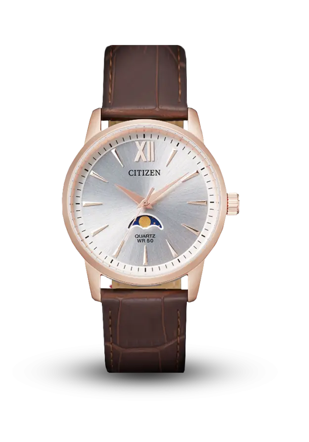 CITIZEN - DRESS - QUARTZ MOONPHASE - AK5003-05A şəkil